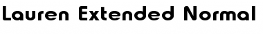 Download Lauren-Extended Normal Font Title Preview