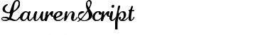 Download LaurenScript Regular Font Title Preview