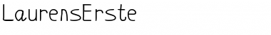 Download LaurensErste Regular Font Title Preview