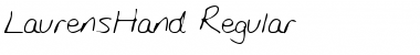 Download LaurensHand Regular Font Title Preview