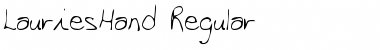 Download LauriesHand Regular Font Title Preview
