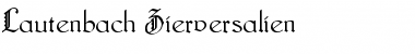 Download Lautenbach Zierversalien Font Title Preview