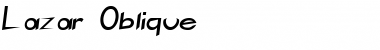 Download Lazar Oblique Font Title Preview