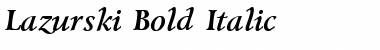 Download Lazurski Bold Italic Font Title Preview