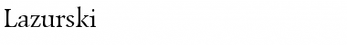 Download Lazurski Regular Font Title Preview