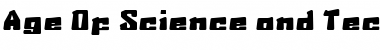 Download Age Of Science and Technology Regular Font Title Preview