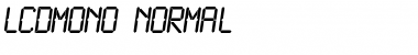Download LCDMono Normal Font Title Preview