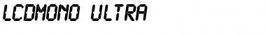 Download LCDMono Ultra Font Title Preview
