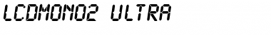 Download LCDMono2 Ultra Font Title Preview