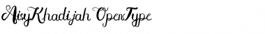 Download Aisy Khadijah Regular Font Title Preview