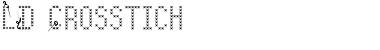 Download LD Crosstich Regular Font Title Preview