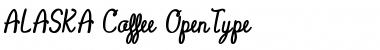 Download ALASKA Coffee Regular Font Title Preview