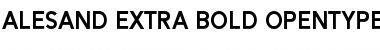 Download Alesand ExtBd Regular Font Title Preview