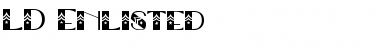 Download LD Enlisted Regular Font Title Preview