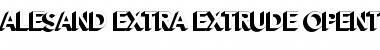 Download Alesand Extrude ExtBd Regular Font Title Preview
