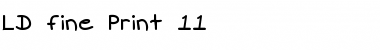 Download LD Fine Print 11 Regular Font Title Preview