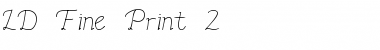 Download LD Fine Print 2 Regular Font Title Preview