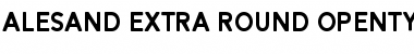 Download Alesand Round ExtBd Regular Font Title Preview