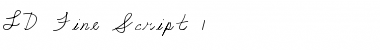 Download LD Fine Script 1 Regular Font Title Preview