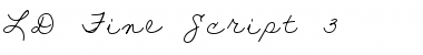 Download LD Fine Script 3 Regular Font Title Preview