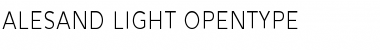 Download Alesand Light Regular Font Title Preview