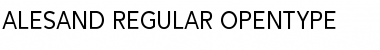 Download Alesand Regular Font Title Preview