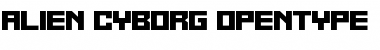 Download Alien Cyborg Regular Font Title Preview