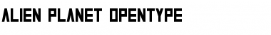 Download Alien Planet Regular Font Title Preview