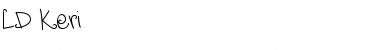 Download LD Keri Regular Font Title Preview