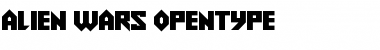 Download Alien Wars Regular Font Title Preview
