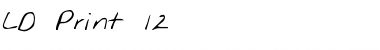 Download LD Print 12 Regular Font Title Preview