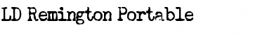 Download LD Remington Portable Regular Font Title Preview