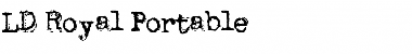 Download LD Royal Portable Regular Font Title Preview