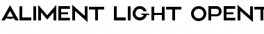 Download Aliment Light Font Title Preview