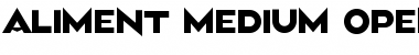 Download Aliment Medium Font Title Preview