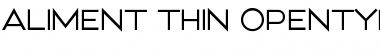 Download Aliment Thin Font Title Preview