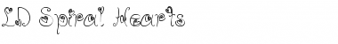 Download LD Spiral Hearts Regular Font Title Preview