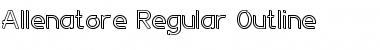 Download Allenatore Regular Outline Regular Font Title Preview