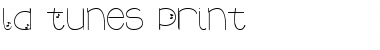 Download LD Tunes Print Regular Font Title Preview