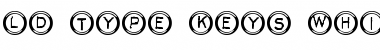 Download LD Type Keys White Regular Font Title Preview