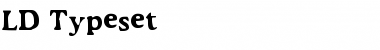 Download LD Typeset Regular Font Title Preview