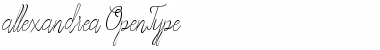 Download Allexandrea Regular Font Title Preview