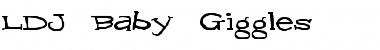 Download LDJ Baby Giggles Regular Font Title Preview