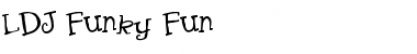 Download LDJ Funky Fun Regular Font Title Preview