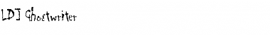 Download LDJ Ghostwriter Regular Font Title Preview