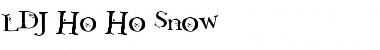 Download LDJ Ho Ho Snow Regular Font Title Preview