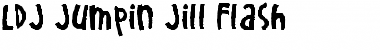 Download LDJ Jumpin Jill Flash Regular Font Title Preview