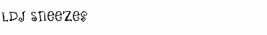 Download LDJ Sneezes Regular Font Title Preview