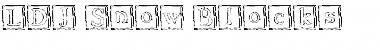 Download LDJ Snow Blocks Regular Font Title Preview