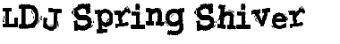 Download LDJ Spring Shiver Regular Font Title Preview